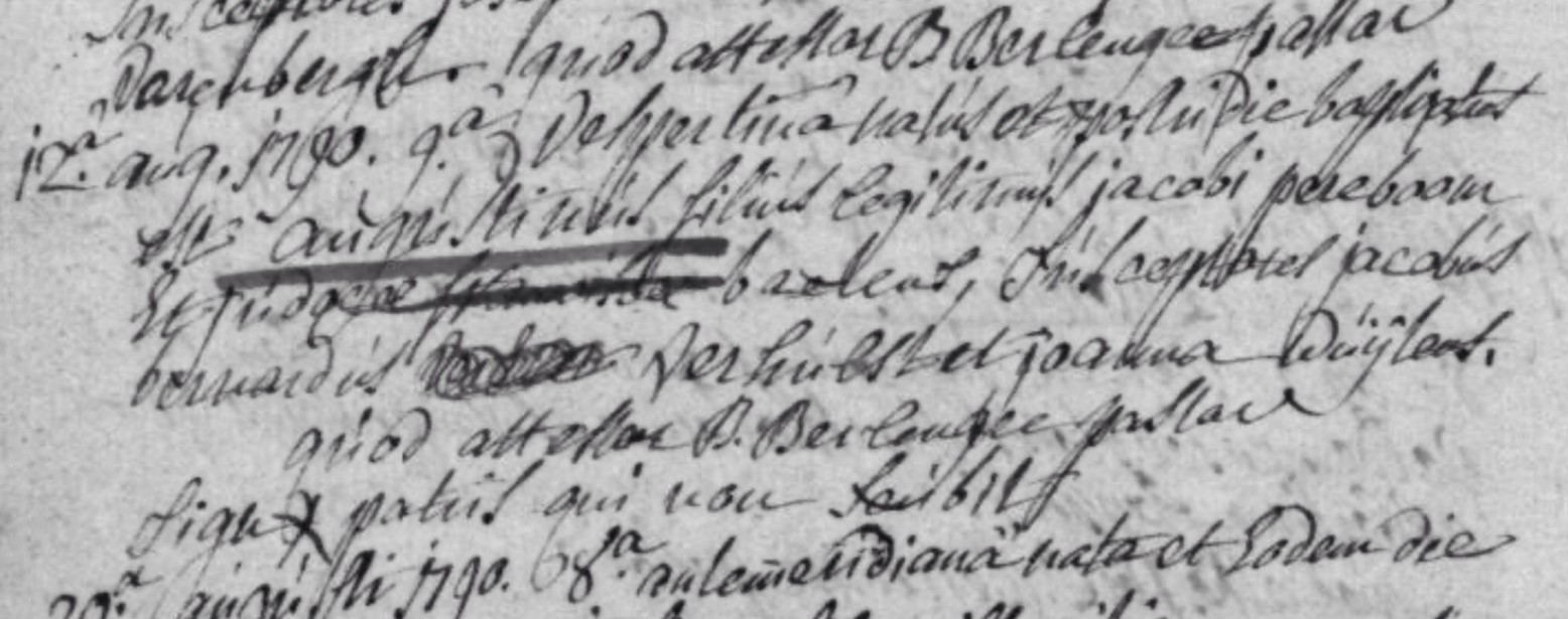 Généalogie (2024-07) - Acte de baptême
d’avant 1796 - Nieuwerkerken (Aalst) Paroisse OLV Hemelvaart
Baptêmes 1779-1790 - page 106/186