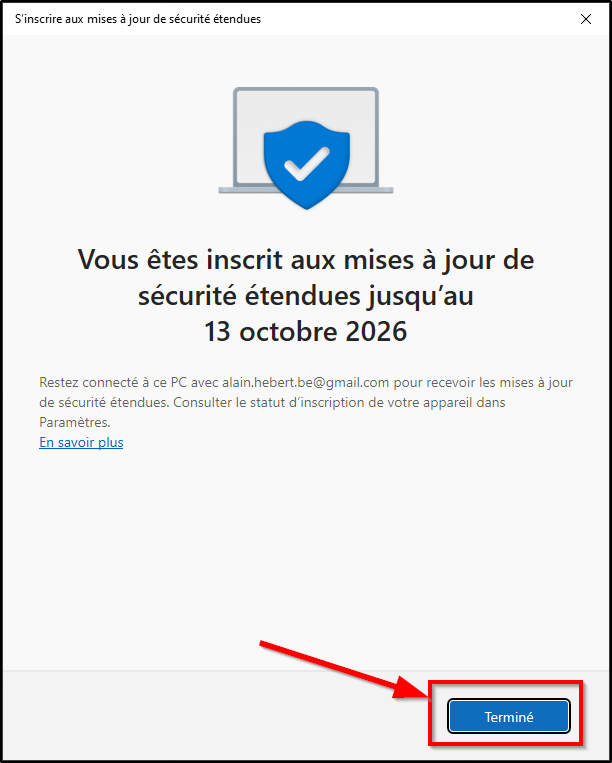 WIN10 - ESU (Écran 5)