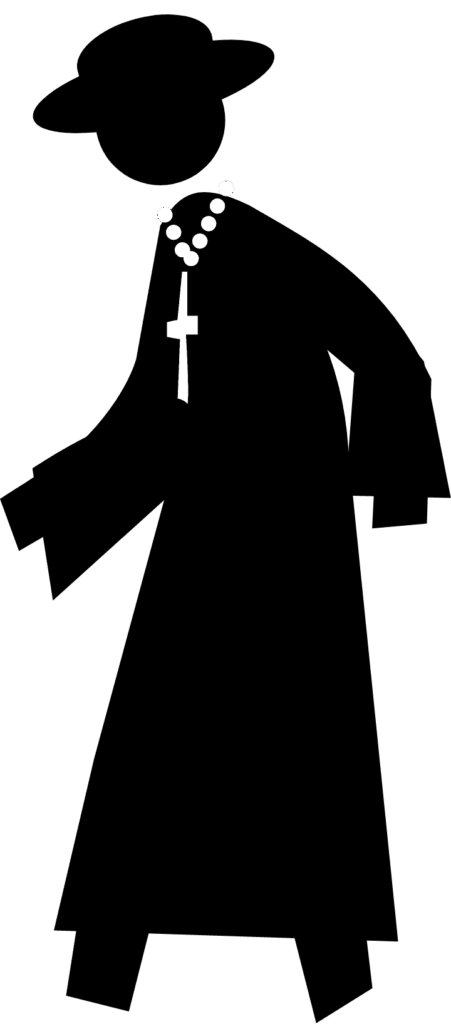 Curé avec chapeau