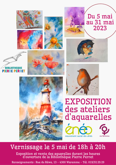 Exposition 'Atelier Aquarelle' Enéo-Waremme